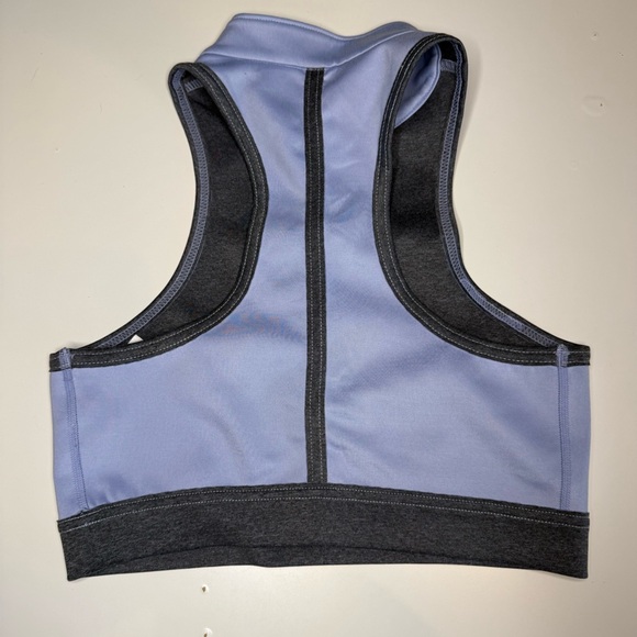 FP Movement by Free People Lavender and Charcoal Sports Bra Zip Front Size Small - Picture 4 of 6
